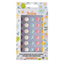 Decora Décorations en sucre mini fleurs, 30 pièces