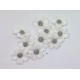 Aneta Dolce - Sugar flower, Forget-me-not,  white, 3 cm, 10 pieces