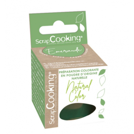 ScrapCooking - Colorant alimentaire vert émeraude en poudre d'origine naturel , 10 g