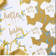 PartyDeco - Goldene Alphabet-Tortenaufleger 53 Stück