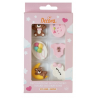 Decora  Décorations en sucre baby girl, 6 pièces