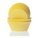 Caissettes mini cupcakes jaune, 60 pièces