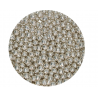 FunCakes - Perles de Chocolat Croquant, Argent métallique, 6mm, 60g