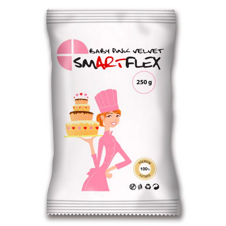 Smartflex - pâte à sucre rose bébé 250 gr
