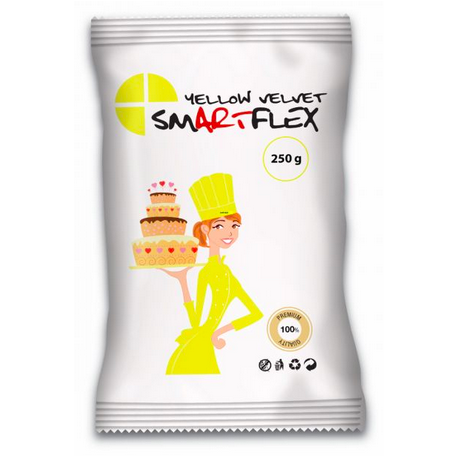 Smartflex - pâte à sucre jaune 250 gr