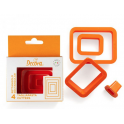 Decora - Rectangle cookie cutter, 4 pieces