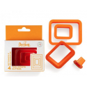 Decora - Emporte-pièce rectangle, 4 pièces