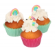 Funcakes - Icing Decorations unicorn & rainbow, 12 pieces