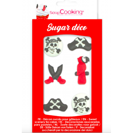 ScrapCooking - Icing Decorations Pirates, 6 pieces