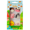 Decora Décorations en sucre animaux de la ferme, 6 pièces