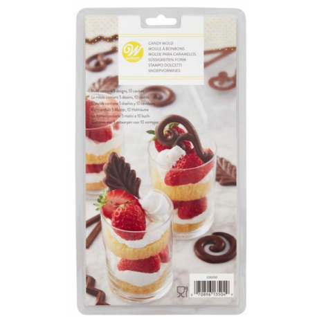 Wilton - moule à chocolat, Symboles, 10 cavités
