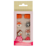 Funcakes - Décorations en sucre animaux de la forêt, 8 pièces