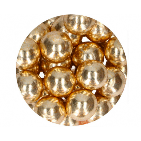 FunCakes Choco Crispy Balls - Metallisch Gold  130g