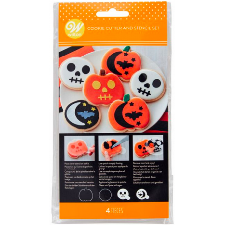 Wilton - Ausstechformen und Schablonen, Halloween, Set 4