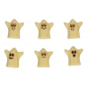 FunCakes - Chocolate Ghosts 3D Set/6