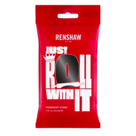 Renshaw - pâte à sucre noir (geai), 250 g