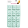 ScrapCooking - Moule en silicone oursons, 12 cavités