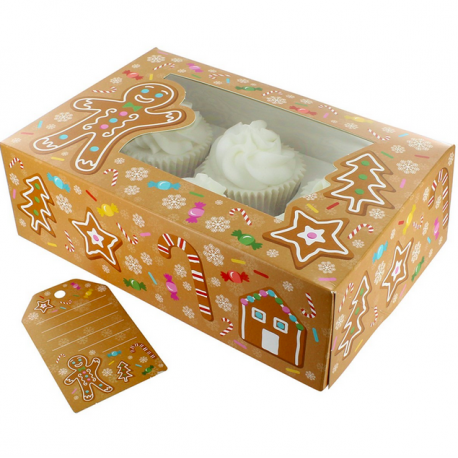 Culpitt - Boîte à cupcakes, bonhomme pain d'épices