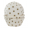 Caissettes à cupcakes, étoile d'or, 50 pièces