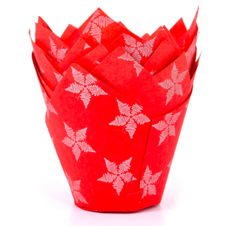 Tulip Muffin Case, Christmas, 36 pieces