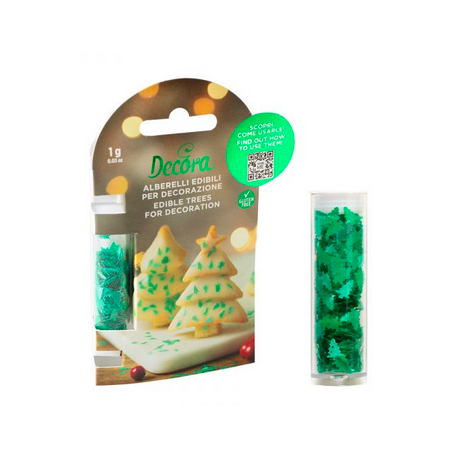 Decora - Paillettes comestible - sapin, 1g