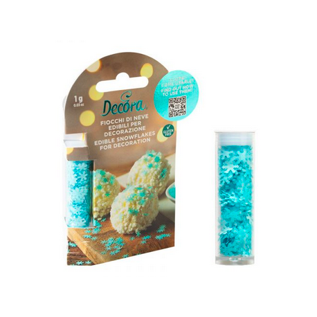 Decora - Paillettes comestible - flocon, 1g
