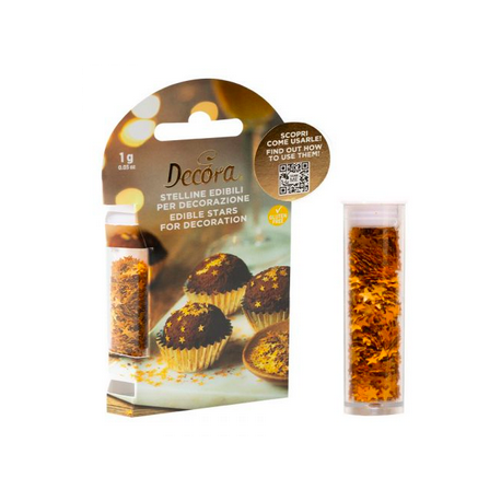 Decora - Paillettes comestible - étoile, 1g