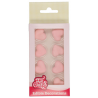 FunCakes - Sugar decorations, Pink heart, Set/8