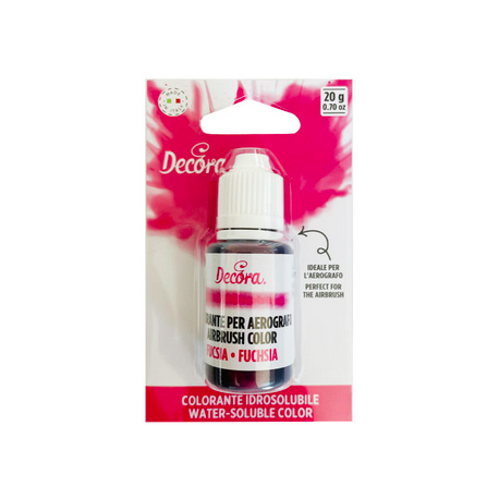 Decora - Airbrush Lebensmittelfarbe, fuchsia, 20 g