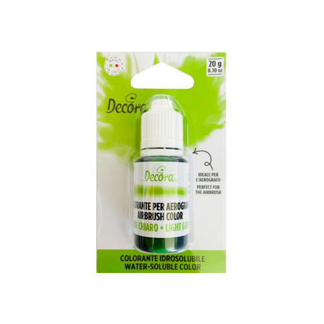 Decora - Airbrush Lebensmittelfarbe, hellgrün, 20 g