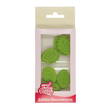 Funcakes - Décorations en massepain, Feuilles, 12 pièces