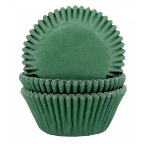 Baking Cups, dark green, 50 pieces