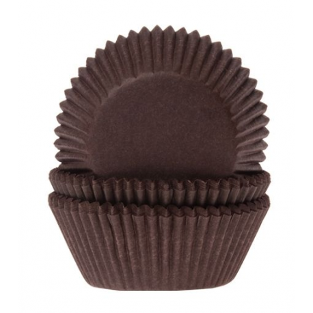 Mini Baking cups brown pk/60