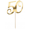 PartyDeco - Topper 50 doré