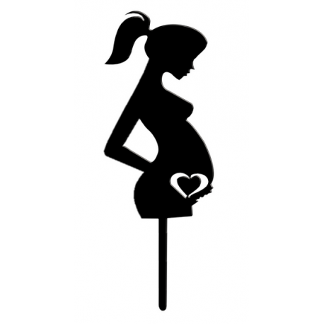 Topper femme enceinte, 16 cm