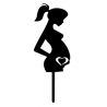Pregnant woman topper, 16 cm.