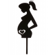 Topper femme enceinte, 16 cm