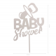 Topper Baby Shower, Effet Miroir, 16 cm