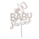 Topper Baby Shower, Effet Miroir, 16 cm