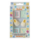 Decora Zuckerdekoration, Baby Shower, 6 Stück