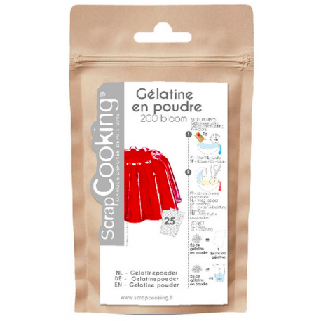 ScrapCooking, gelatine powder, 200 bloom, 50 g