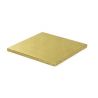 Planche dorée carrée, 20x20 cm, épaisseur 1.2 cm
