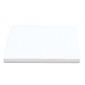 Planche blanche carrée, 20x20 cm, épaisseur 1.2 cm