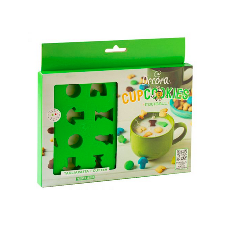 Decora - Ausstechformen, Mini-Kekse - Fußball