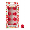 Decora rot Zucker Rosen, 8 Stück