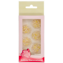 Funcakes - Décorations en massepain, Minis fleurs, 30 pièces