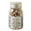 Decora - Confetti lentilles chocolat, argent, 80 g