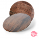 Round board with dark wood effect - 30 cm diameter, 3 mm thick