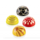 Silikomart - Moule Tritan SEMISFERA01 & CHOCO STAMP A - N°24 Ø31 x H16 mm + 4 tampons à main