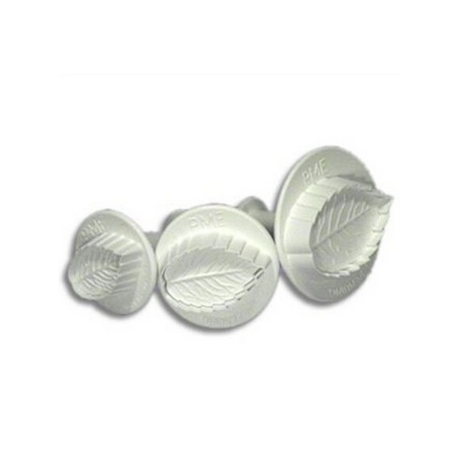 Patisdécor - Rose Leaf Plunger Cutters, Set of 3